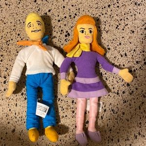 Scooby Doo Fred & Daphne stuffed animals
